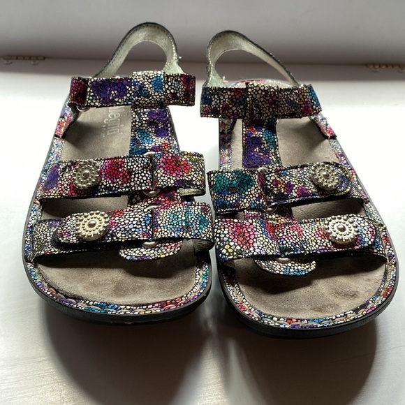 Alegria Kleo Platform Sandal Blissful Print Gladiator Printed Snake Multi Size 7 - Picture 4 of 8